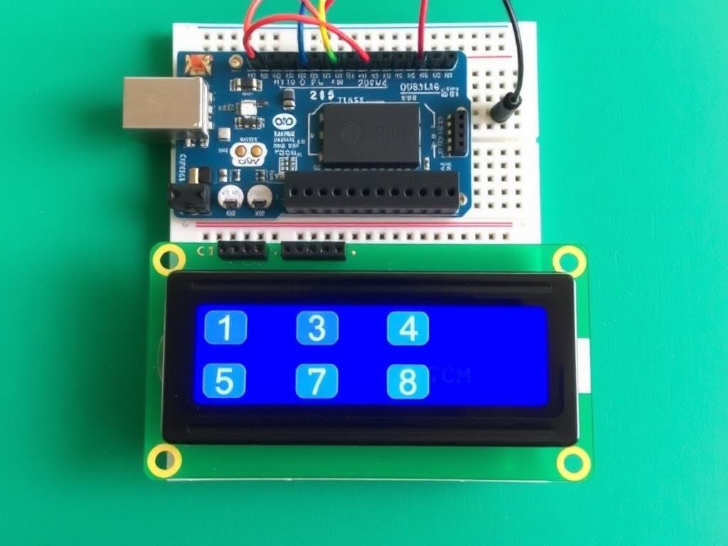 implest Arduino Lock/unlock code/algorithm using Keypad and LCD screen Основной цикл программы фото