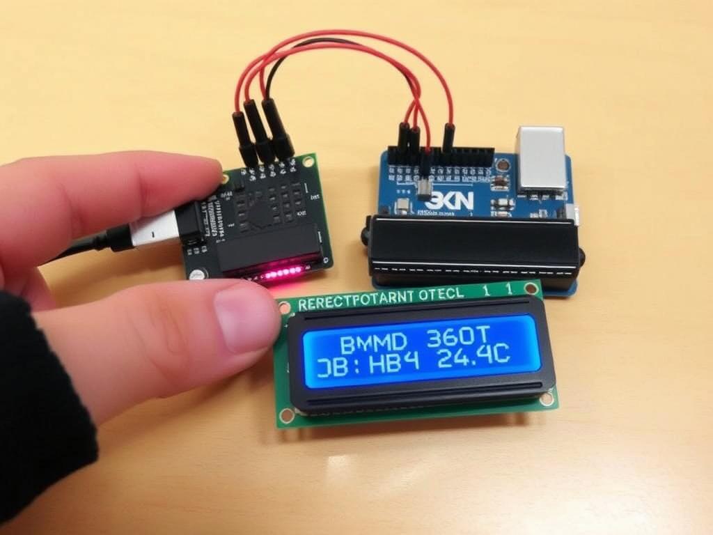 esurer la température, la pression et l’altitude avec Arduino et BMP280 + OLED Тестирование и отладка проекта фото