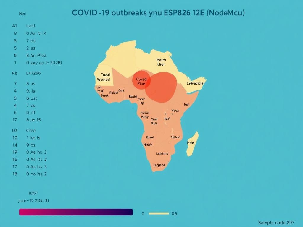 eep Track of COVID-19 Outbreak in your country using ESP8266 12E (NodeMcu) Пример кода фото