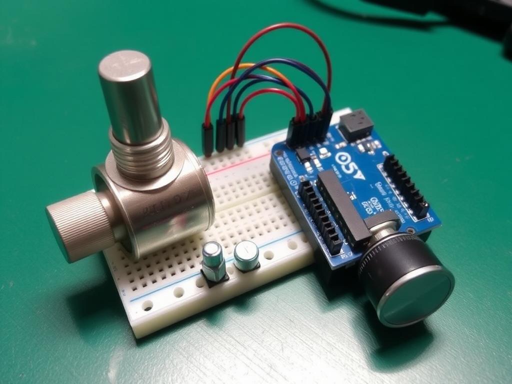 ontrôler la vitesse d’un moteur avec un potentiomètre + L298n et Arduino Код для Arduino: управление скоростью мотора фото