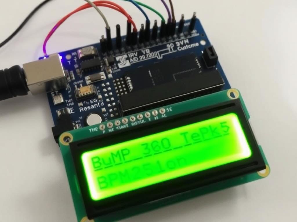 esurer la température, la pression et l’altitude avec Arduino et BMP280 + OLED Написание кода для измерения фото