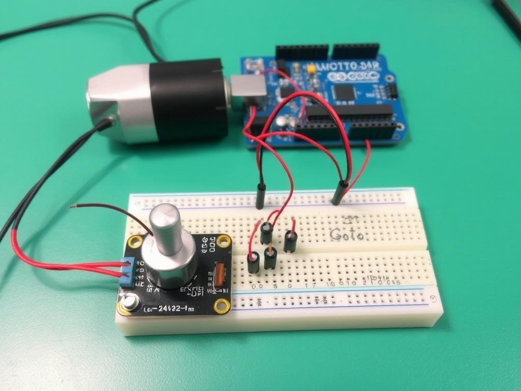 ontrôler la vitesse d’un moteur avec un potentiomètre + L298n et Arduino Тестирование системы фото