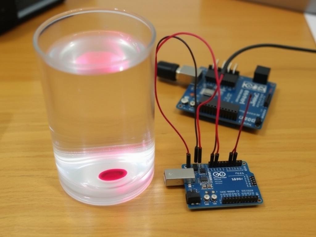 ow to use HC-SR04 ultrasonic module with Arduino to measure distance in cm and inch 3. Индикатор уровня жидкости фото