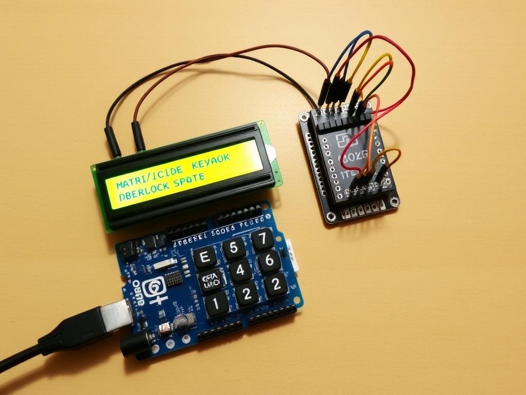 implest Arduino Lock/unlock code/algorithm using Keypad and LCD screen Подключение матричной клавиатуры фото