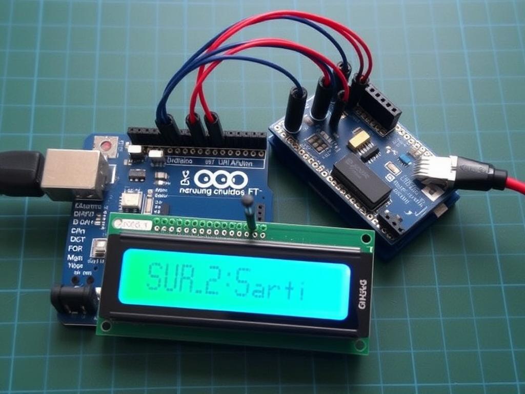 ow to use HC-SR04 ultrasonic module with Arduino to measure distance in cm and inch Загрузка программы на Arduino фото